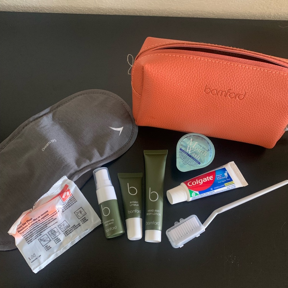 Bamford for Cathay Pacific Cosmetic Bag Business Class Amenity Travel Kit